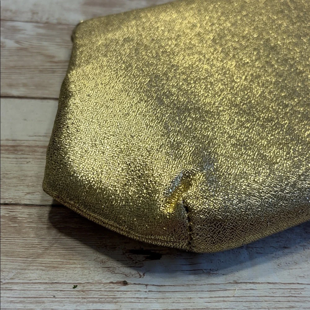 Vintage Gold Glitter Clutch 60's 70's